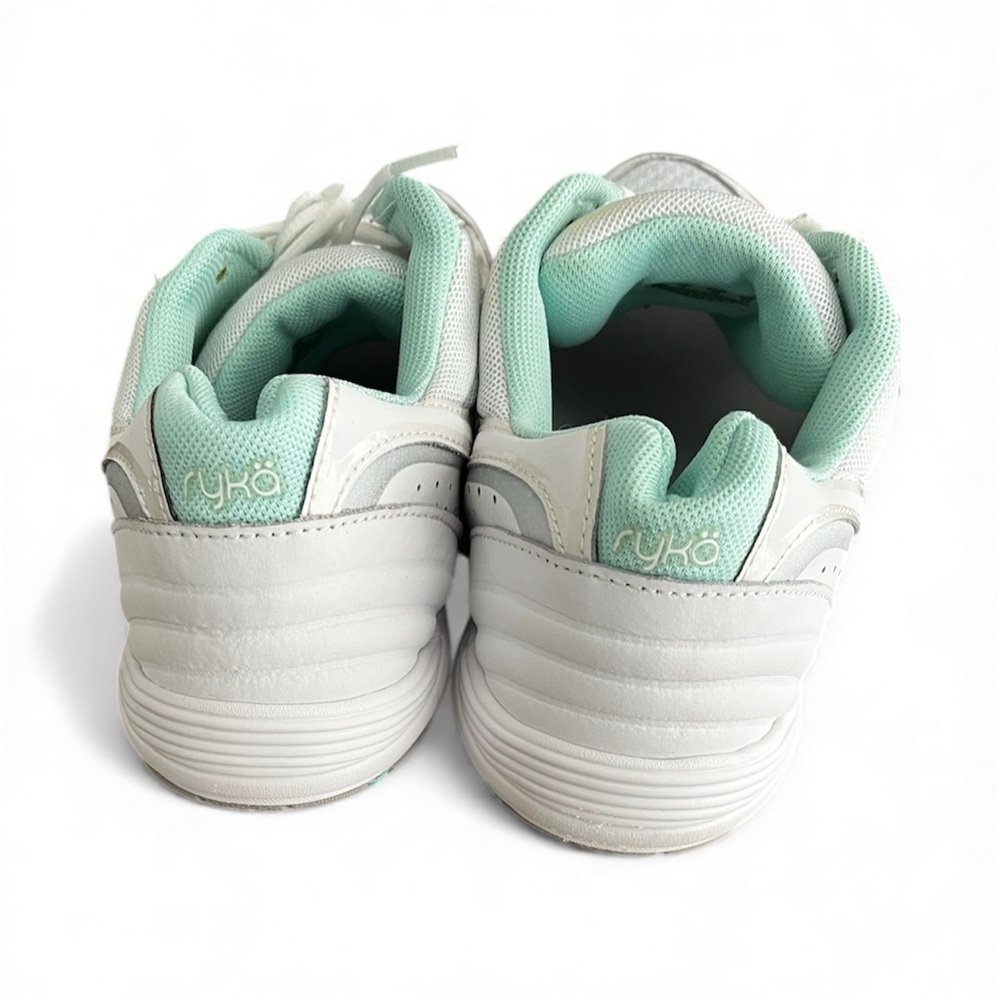 Ryka Women's Athletic Shoes in White and Teal - Picture 4 of 7